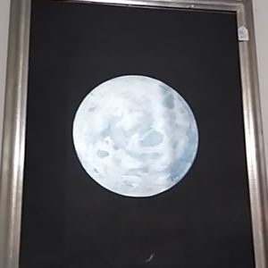 This is a amazing painting of the moon